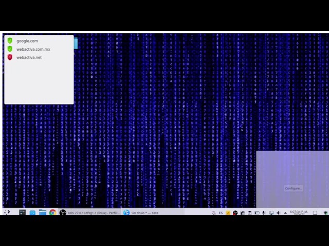 Monitorea páginas web con KDE facilmente